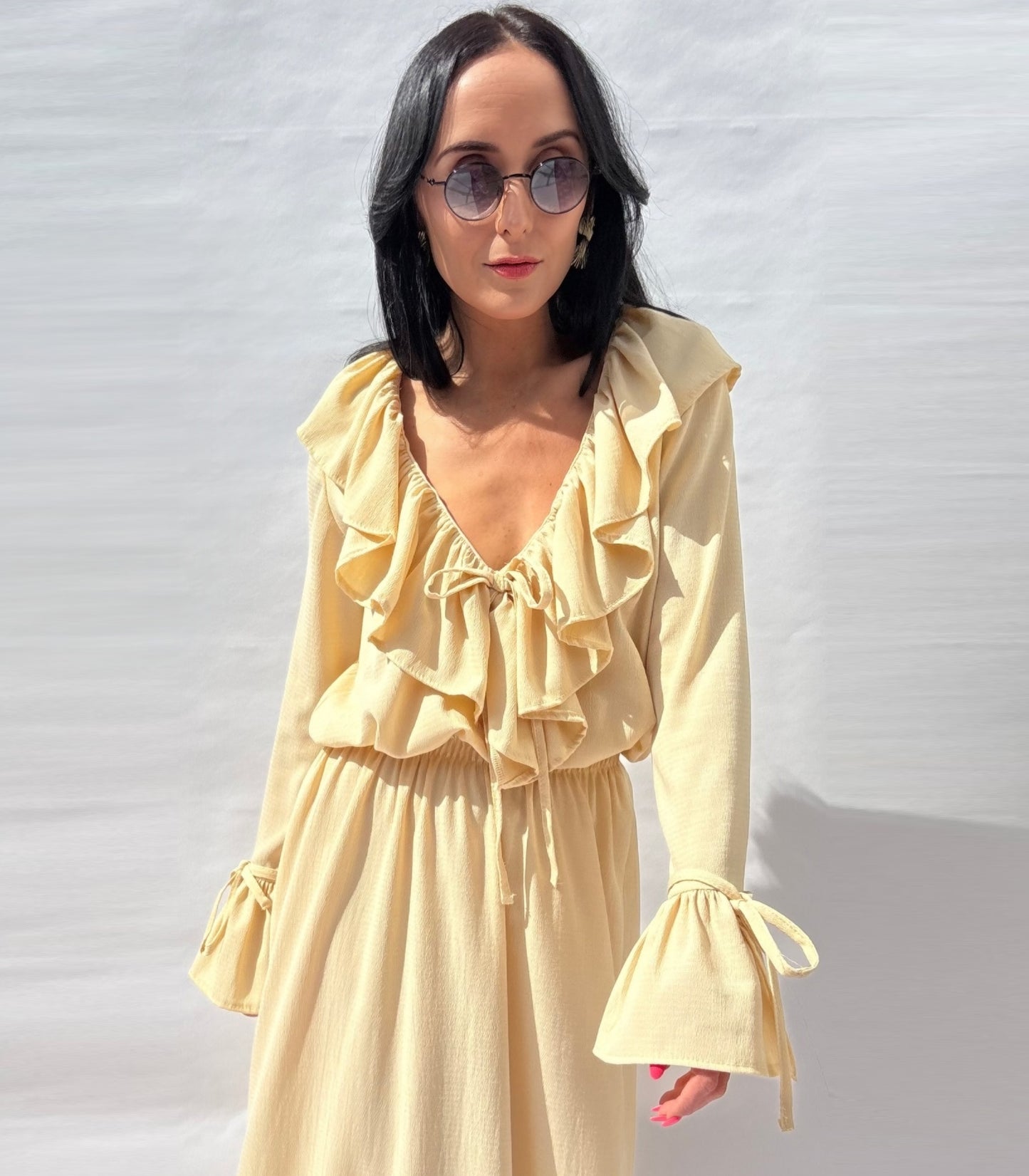 Sienna Dress – Limited Edition Boho Yellow Dress in Dreamy Butter Hue