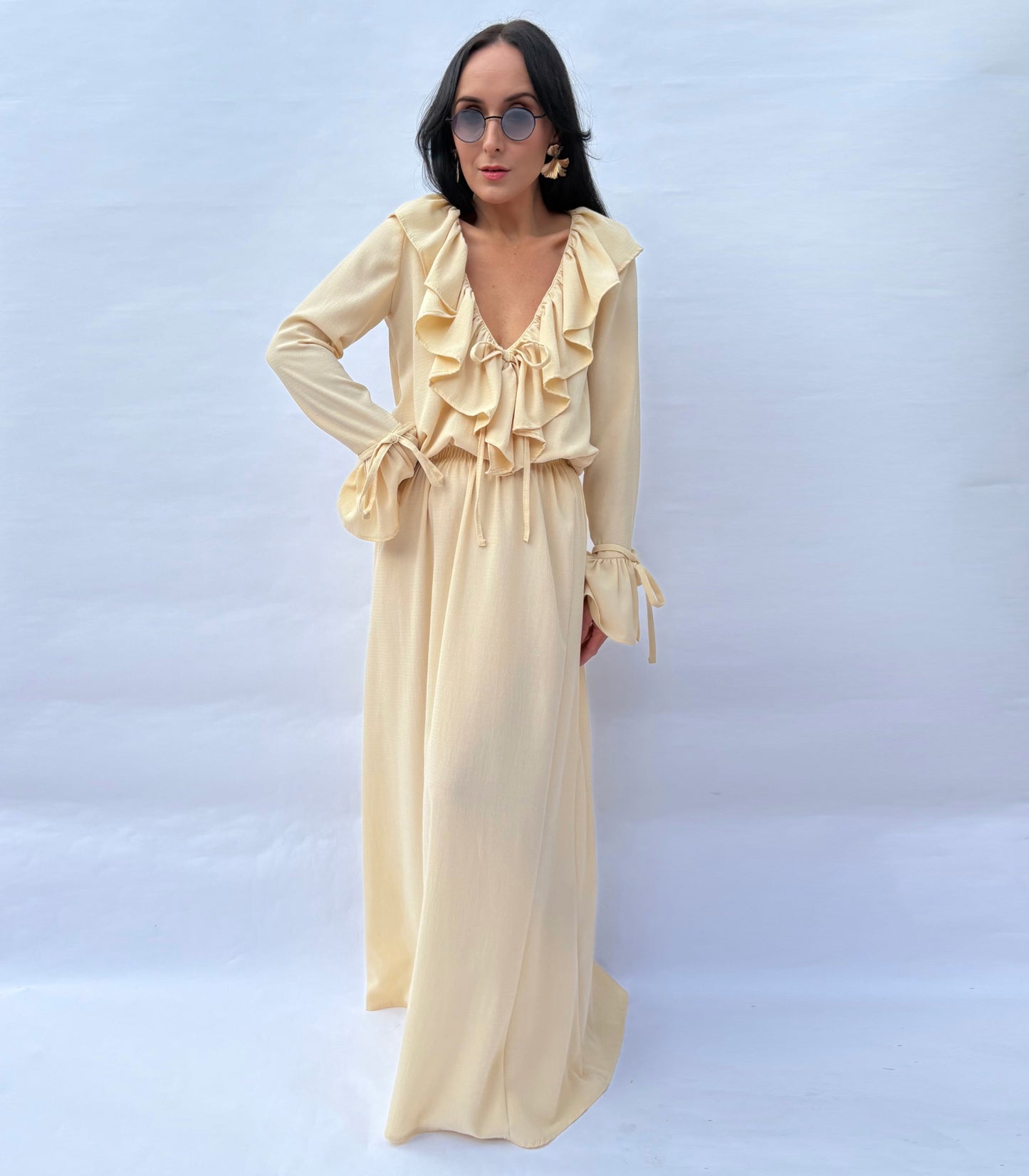 Sienna Dress – Limited Edition Boho Yellow Dress in Dreamy Butter Hue