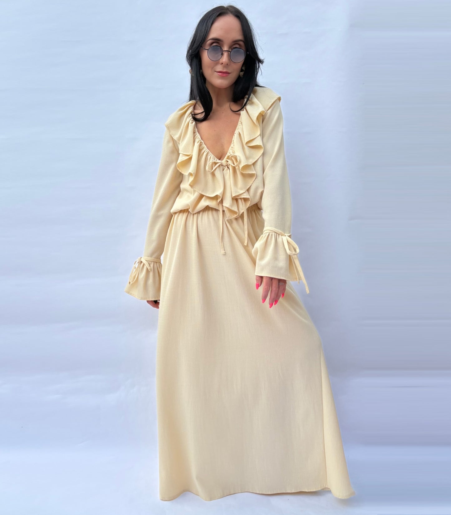 Sienna Dress – Limited Edition Boho Yellow Dress in Dreamy Butter Hue