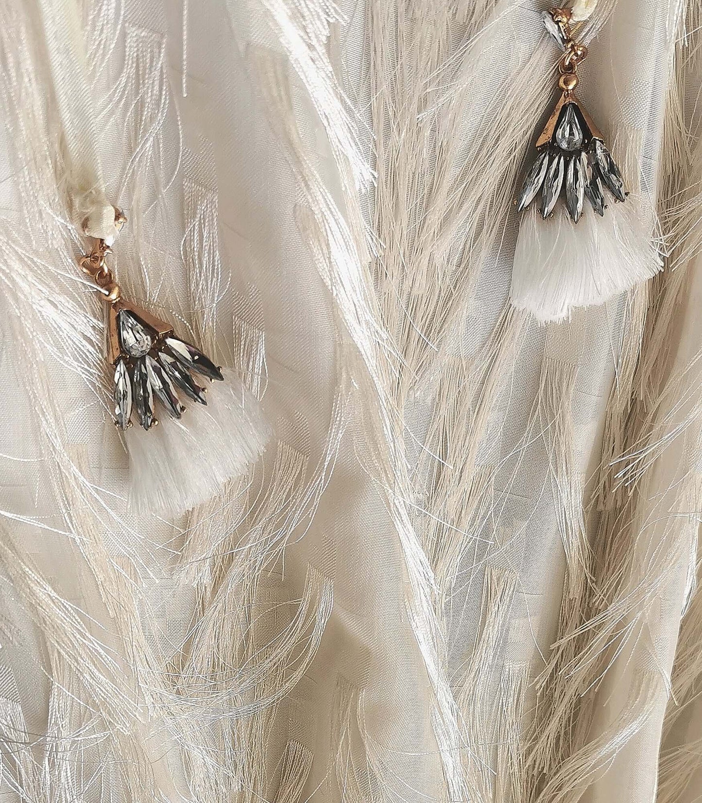 Nixi Dress - Luxurious Backless Feather Tassel Dress