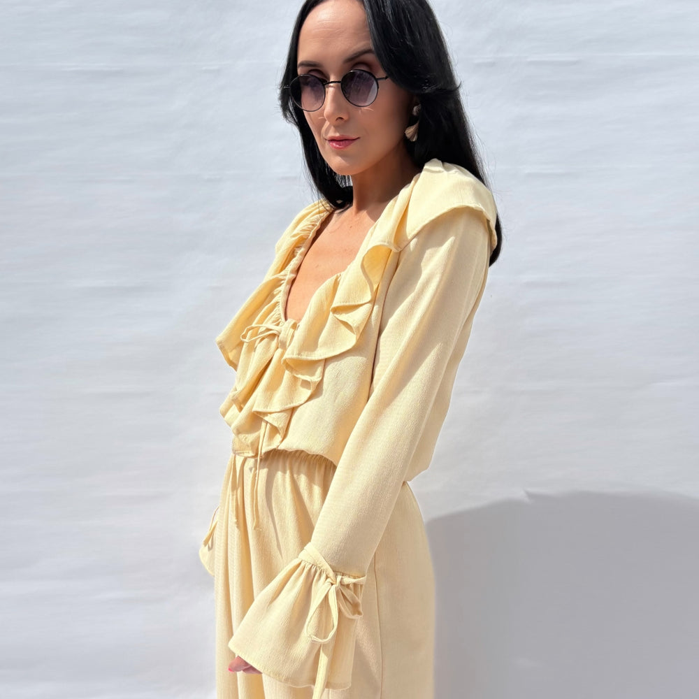 Sienna Dress – Limited Edition Boho Yellow Dress in Dreamy Butter Hue