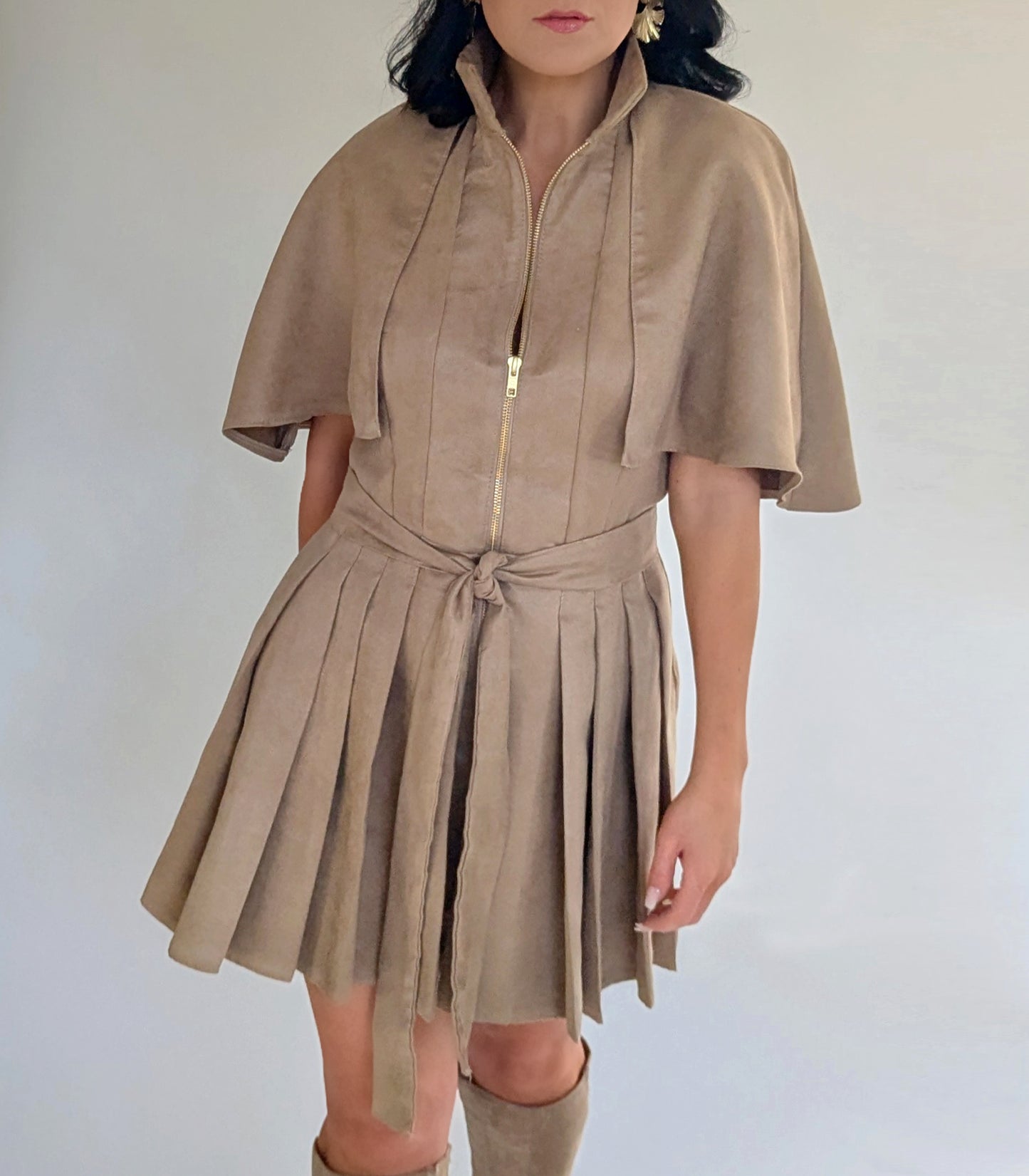 chloe mini cape dress Mini Cape Dress