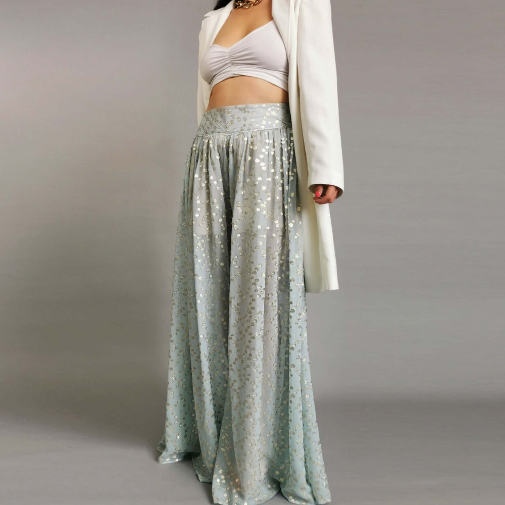 Harper Palazzo Pants in Luxurious Silk Gold
